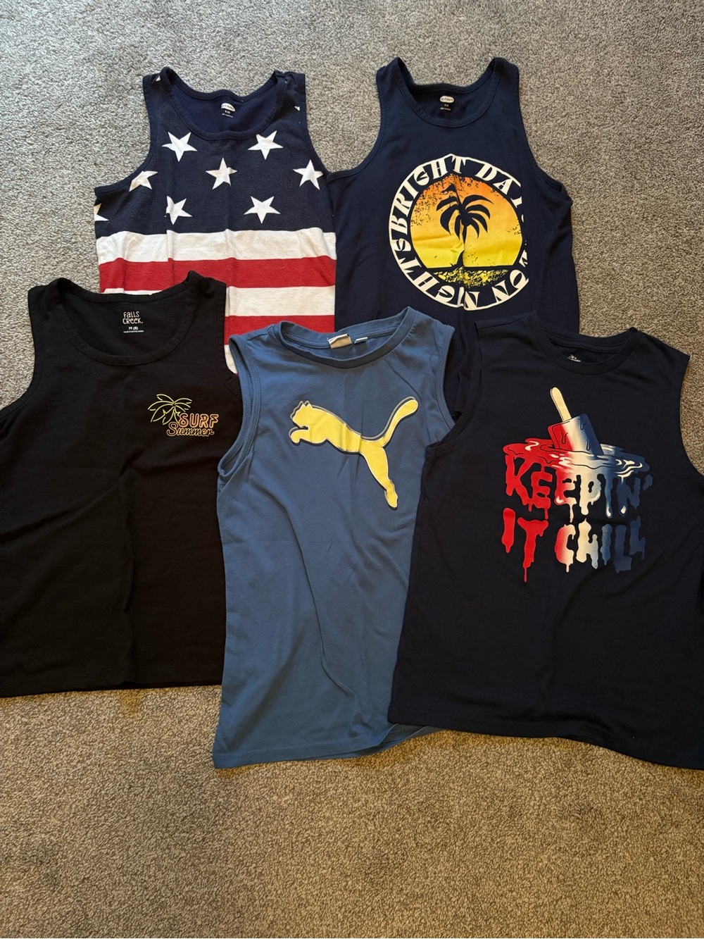 Boys size 8 tank top bundle